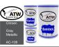 Preview: Citroen, Gray Metallic, AC-109: 500ml Lackdose + 500ml Klarlack + 250ml Härter - Set, von ATW Autoteile West.